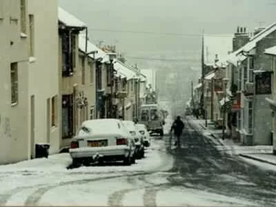 Southover Street in snow